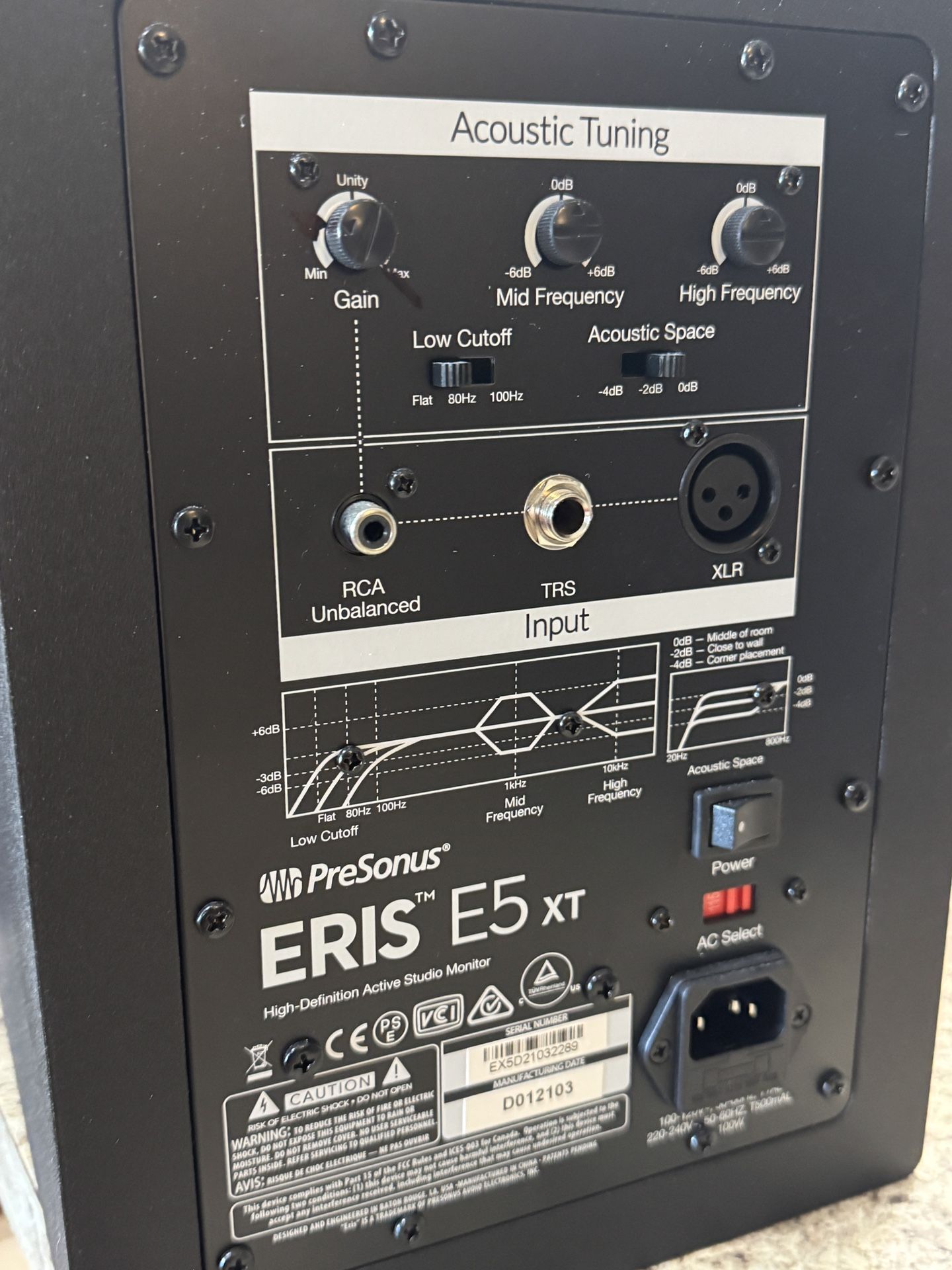 5” Presonus Eris E5xt Studio Monitors