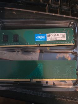 Crucial 8GB DDR4-3200 Desktop RAM Sticks (x2)
