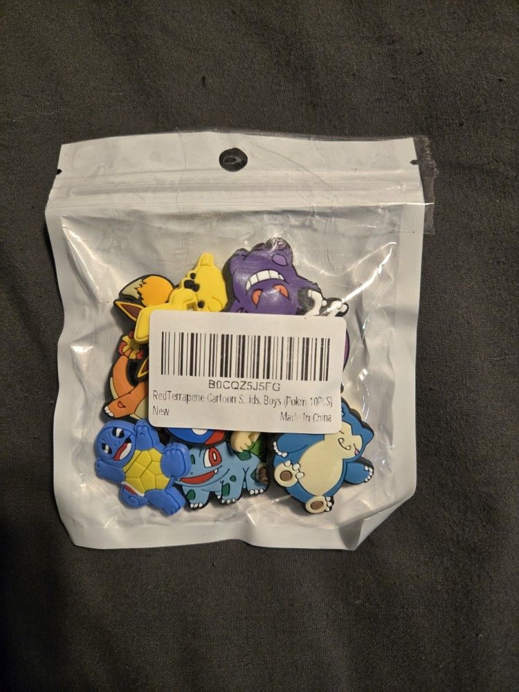 (10) Pokemom Croc Charms