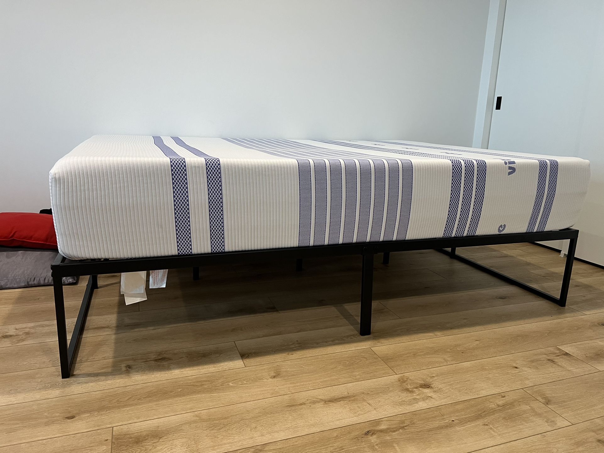 Queen Mattress with bed frame