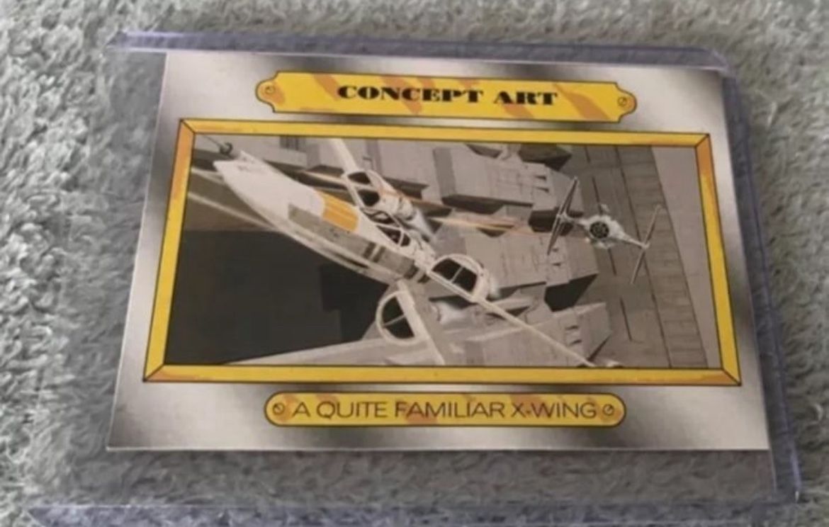 2015 Star Wars Journey to Force Awakens Concept Art #CA1 A Quite Familiar X-Wing