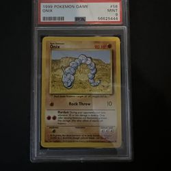 1999 Pokemon Onix Psa 9