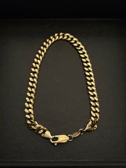 Banter 10k Gold hollow Cuban link bracelet