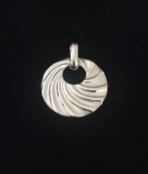 28 mm Solid Sterling Silver "CHARLES GARNIER" of Paris Pendant, Made in Peru. Mint!