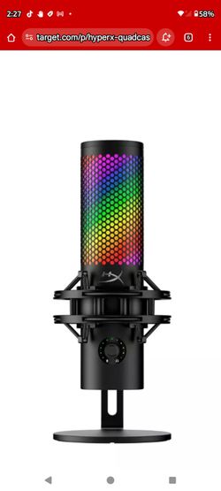 HyperX Quadcast 2 S RGB USB Condenser Gaming Microphone for PC