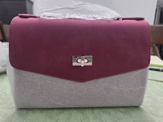 NEW Vanessa Williams" Posh Suede Merlot Crossbody" Bag