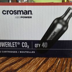 Powerlet CO2 Cartridges Qty 40 Nib