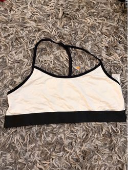 Lunya White and Black Sports Bra