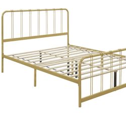 Twin Gold Metal Bedframe