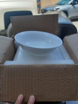 8 Pack Winter Frost White Dessert Bowls