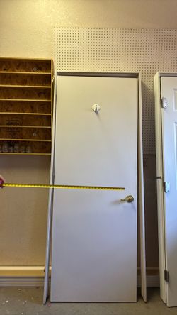 30x79 1/2 wood door with jam