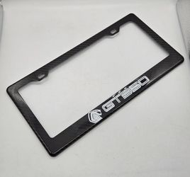 Brand New COBRA GT350 100% Real Carbon Fiber License Plate Frame Tag Cover Original 3K