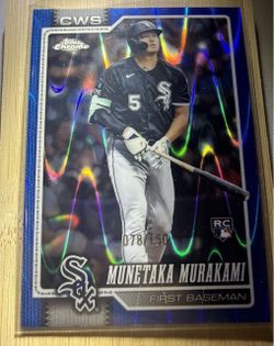 2026 Topps Chrome Munetaka Murakami True Blue Refractor /150 RC #274 White Sox