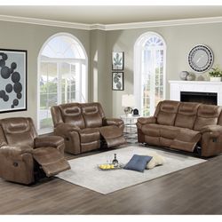 Brown Motion Sofa Set (Free Delivery)