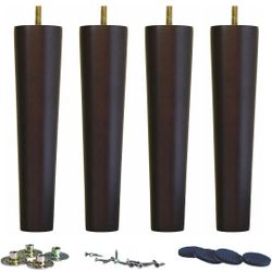 Round Solid Wood Furniture Legs 