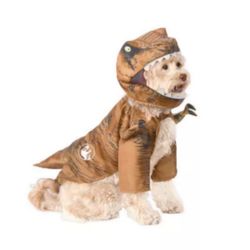 NWT Rubie's Pet Shop Jurassic World T-Rex Dog Halloween Costume Size XL
