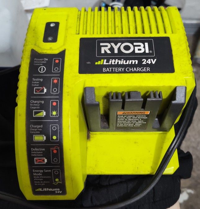 Ryobi Lithium Ion Battery Charger 24volt