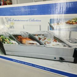 Triple Buffet Server Warming Tray 