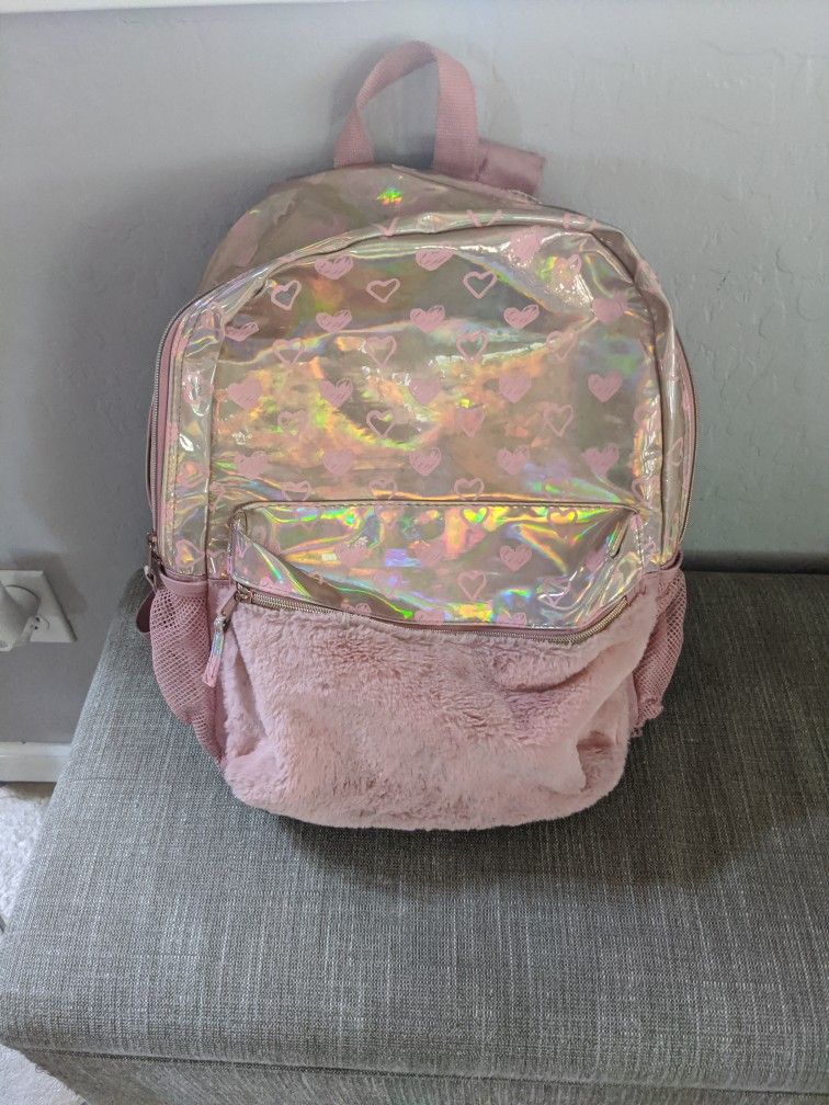 Pink Heart Backpack
