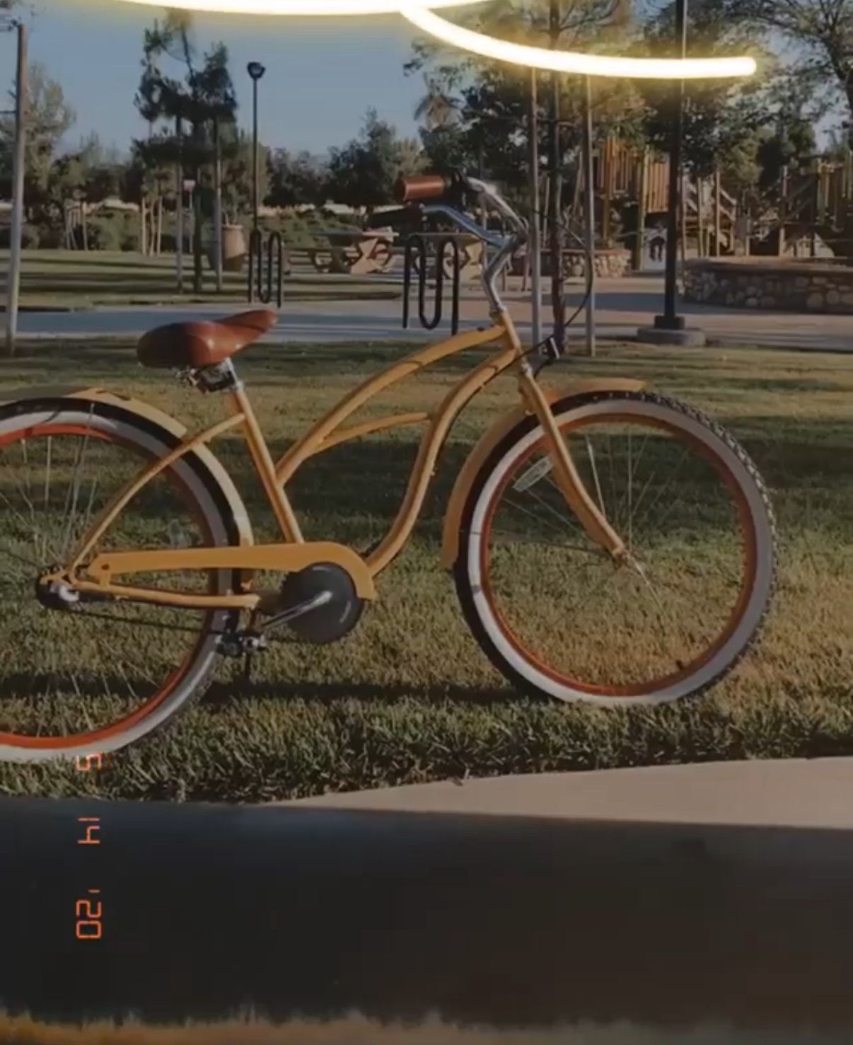 Yellow Cruiser Bike