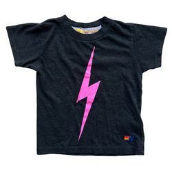 Aviator Nation Lightning Bolt Shirt Kids Size 2 Made In USA