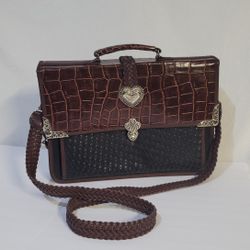 Brighton Vintage Leather Briefcase 