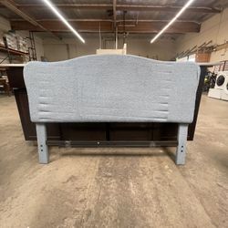 Blue Wool Full Size Bed Frame