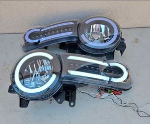 07-14 Toyota FJ Cruiser LED DRL Headlights Luces Micas Calaveras Faros Faroles Focos Headlamps