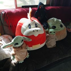 Pokémon And Darth Vader And Mandolorian Plush Toy Can All Be Sold Separately Or Offer Price For All.
