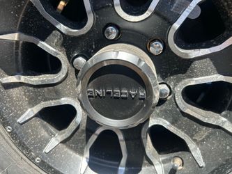 Aluminum wheels with tires Trailer