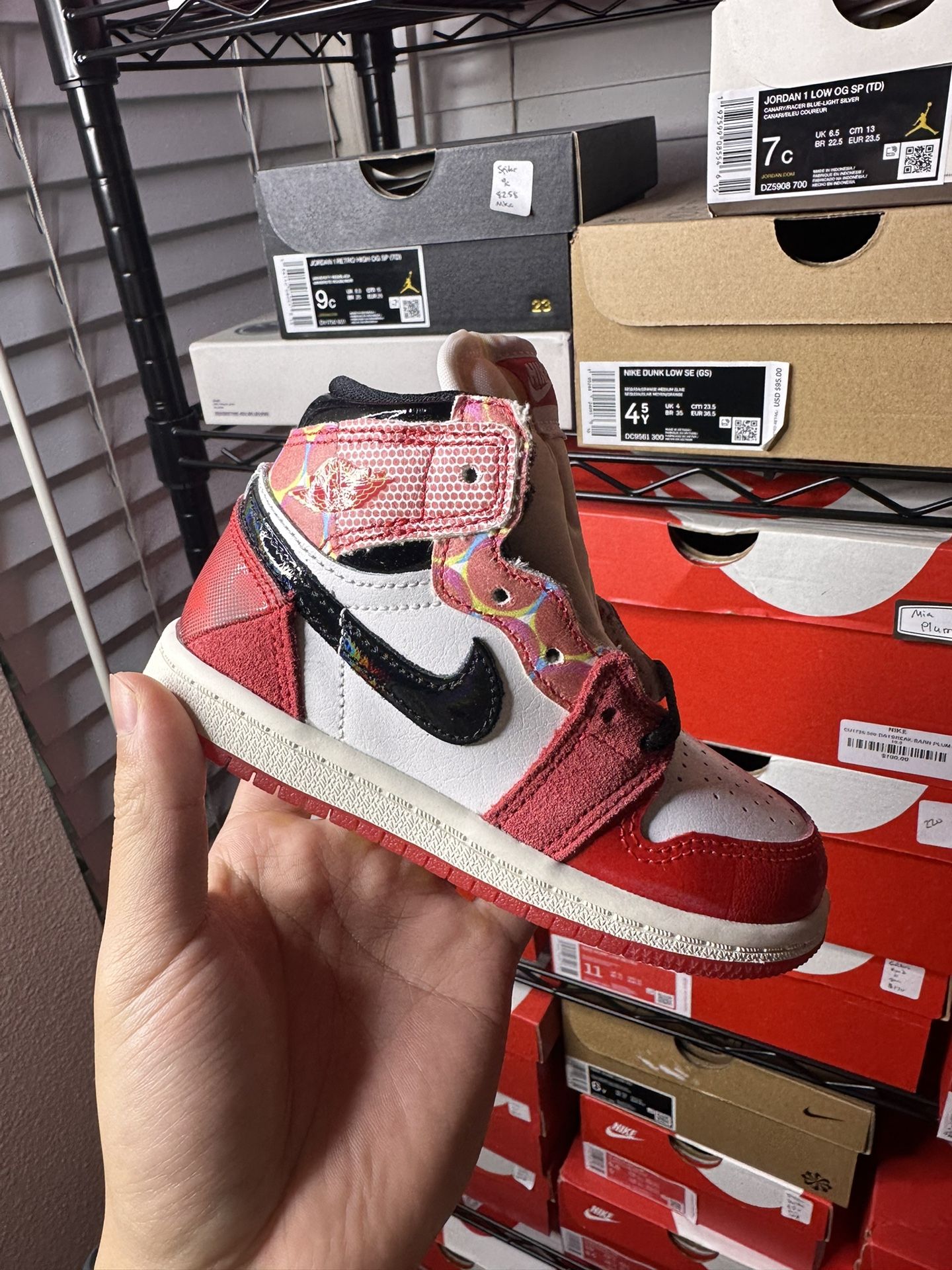 Nike Jordan 1 High Spiderman Size 8C, 9C $80