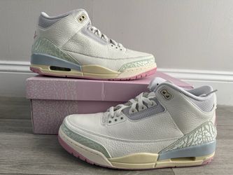 Men's Air Jordan 3 Retro Spring is in The Air IF4396-104 Sail Jade Aura Iced Carmine Muslin Iris Whisper Size 11 Shoes New w/ Box