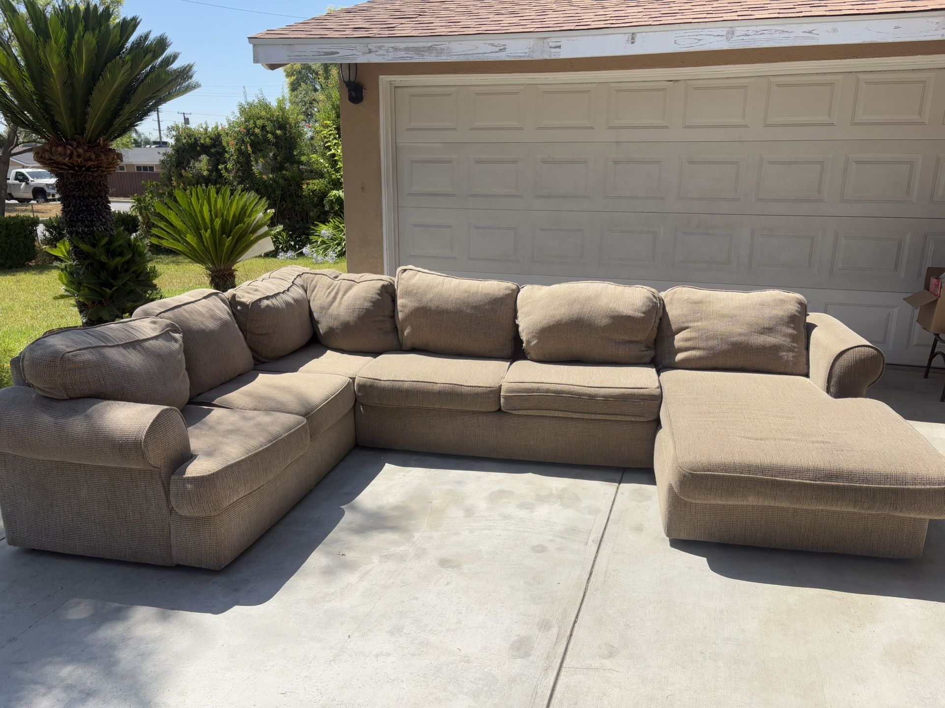 Sectional sofa beige
