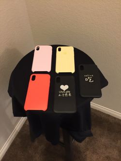 SET OF FIVE IPHONE X/XS CASES