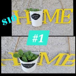 Live Plant Home Sign