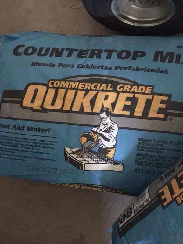 White Concrete Countertop Mix For In Gilbert Az Offerup White Concrete Countertop Mix Gilbert Az