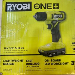 Ryobi Drill Kit 