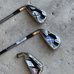 Calloway golf clubs. X20-x22 and one more  asking. $70 left handed 