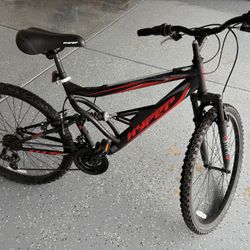 26" Hyper Bicycles Shocker Mountain Bike, 26" Wheels, Adult Ages 14+, Black/Red