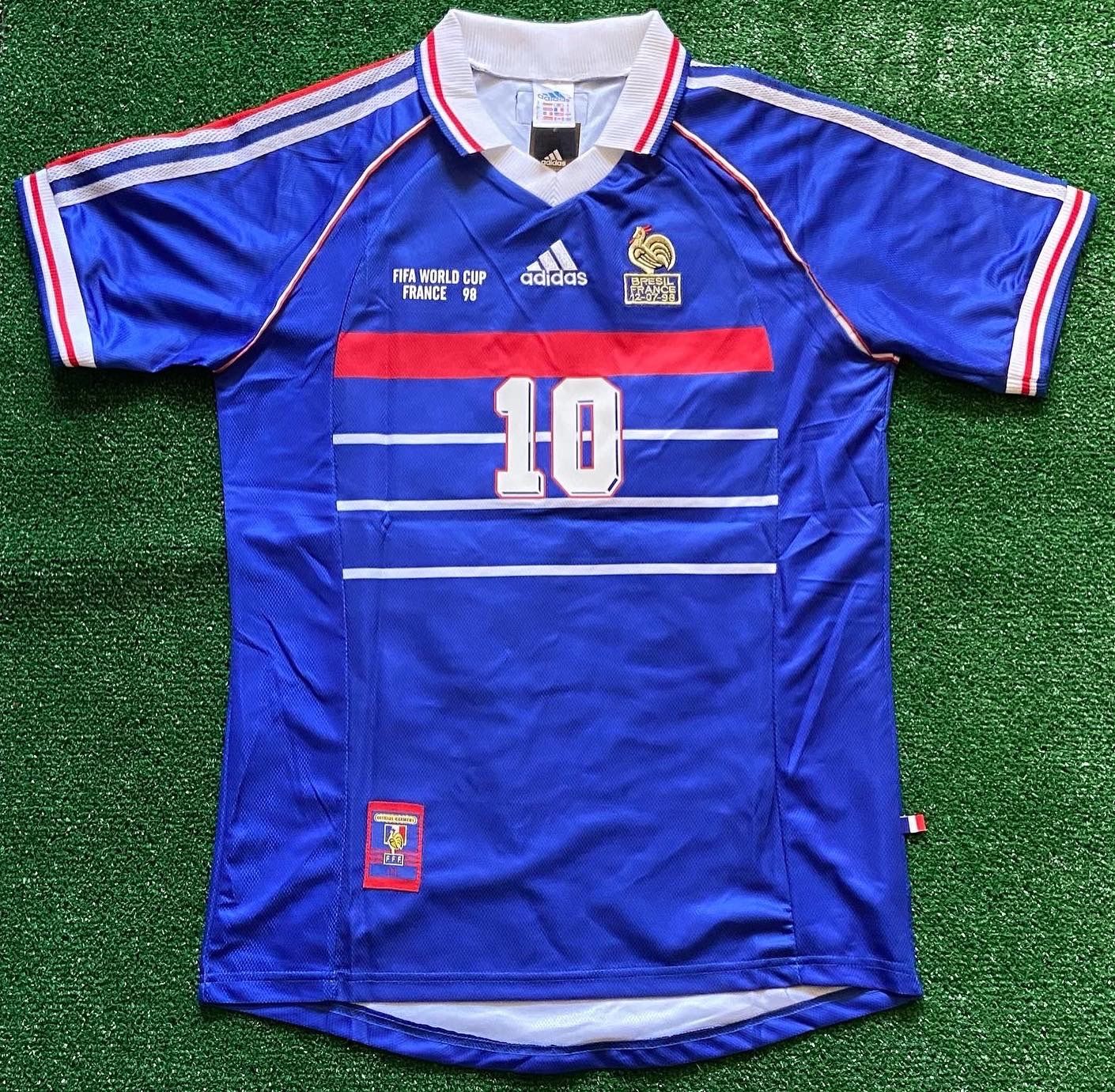 Zidane Retro France Jersey