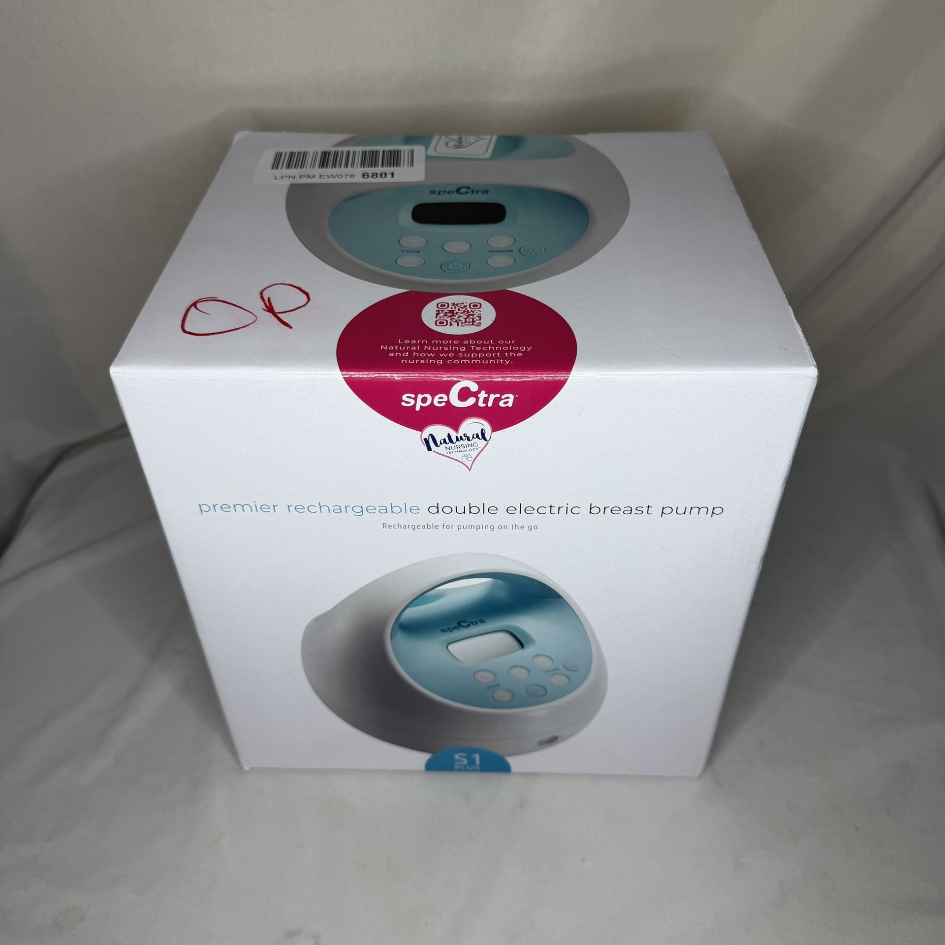 Spectra S1 Plus Portable Rechargeable Double Electric Breast Pump New