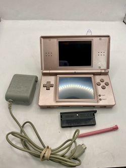 Nintendo DS Lite USG-001 Handheld Console Metallic Rose / Pink supports GBA