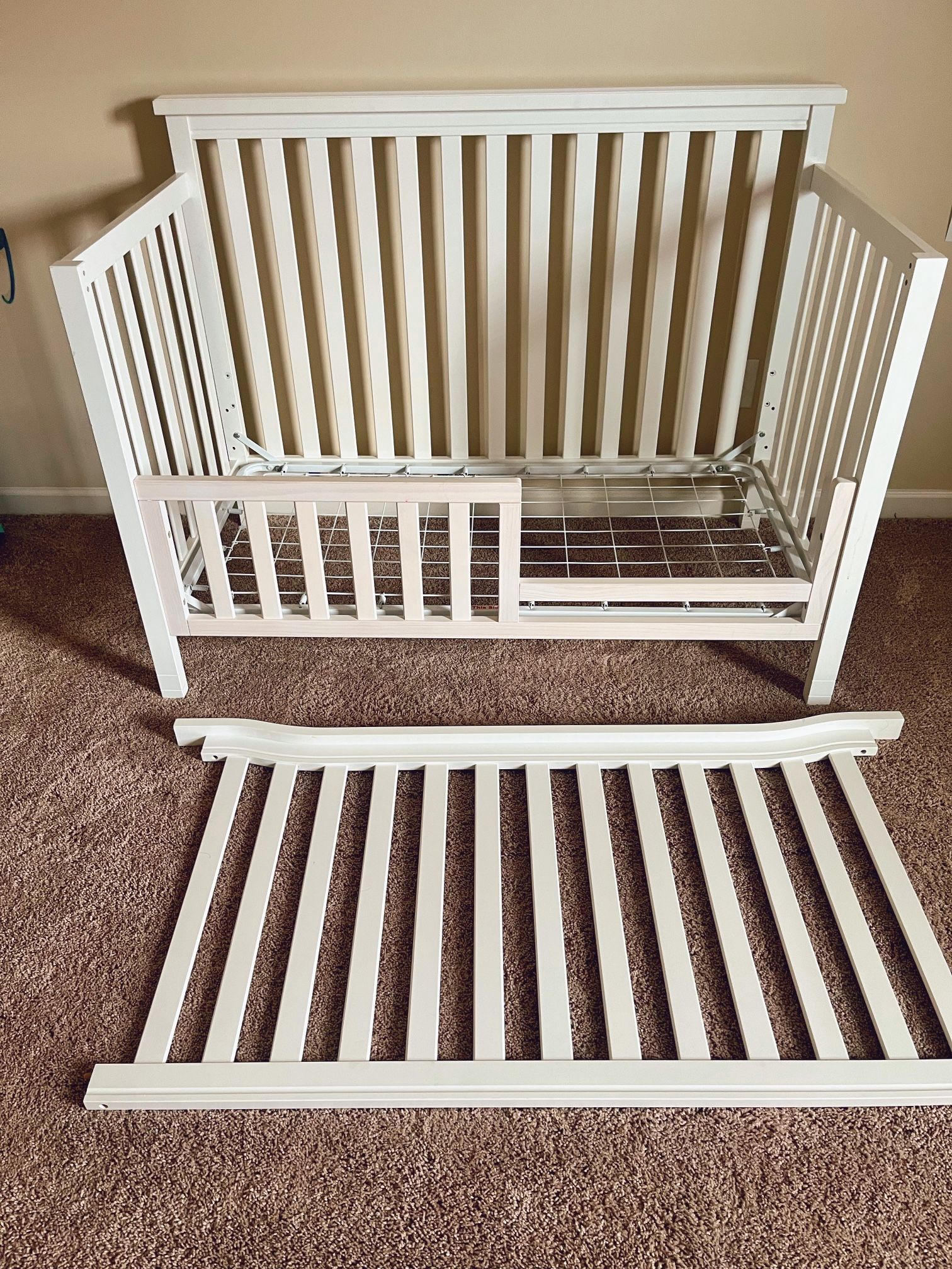 Convertible Crib/Toddler Bed + Changing Table