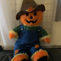 Build A Bear Jack O Lantern Scarecrow Plush