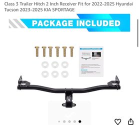 Class 3 Trailer Hitch 2-Inch Receiver with Hardware Kit