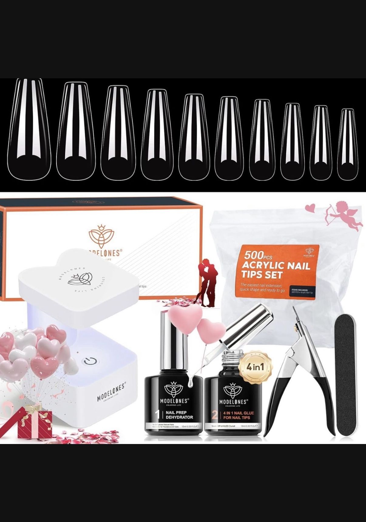 Modelones Acrylic Nail Tips Kit Brand New