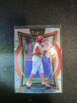 DEION SANDERS CINCINNATI SELECT PANINI MLB SPORTS CARD!