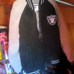 NFL OAKLAND RAIDERS suede leather jacket