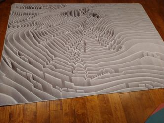 Gray 3D Rug