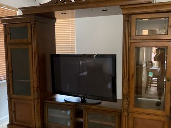 Solid Wood Entertainment Center